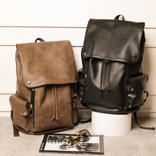 Men's Vintage Trendy Youth College Leather Bags