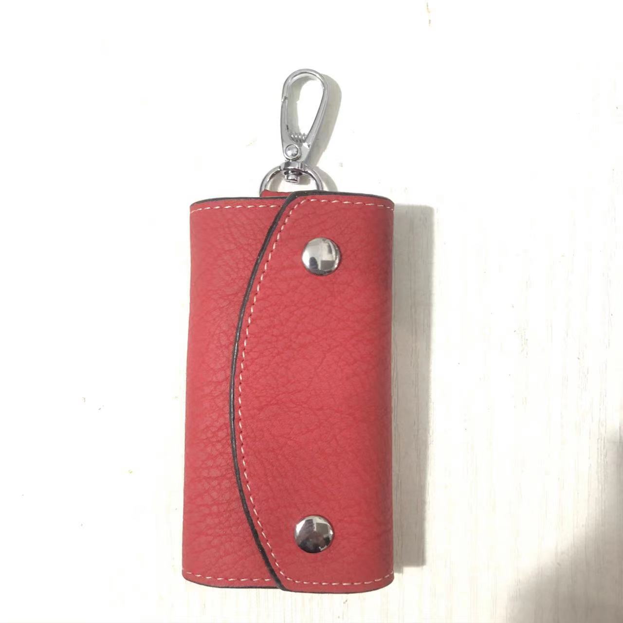 Women's Classic Car Leather Pendant Storage Key Bags