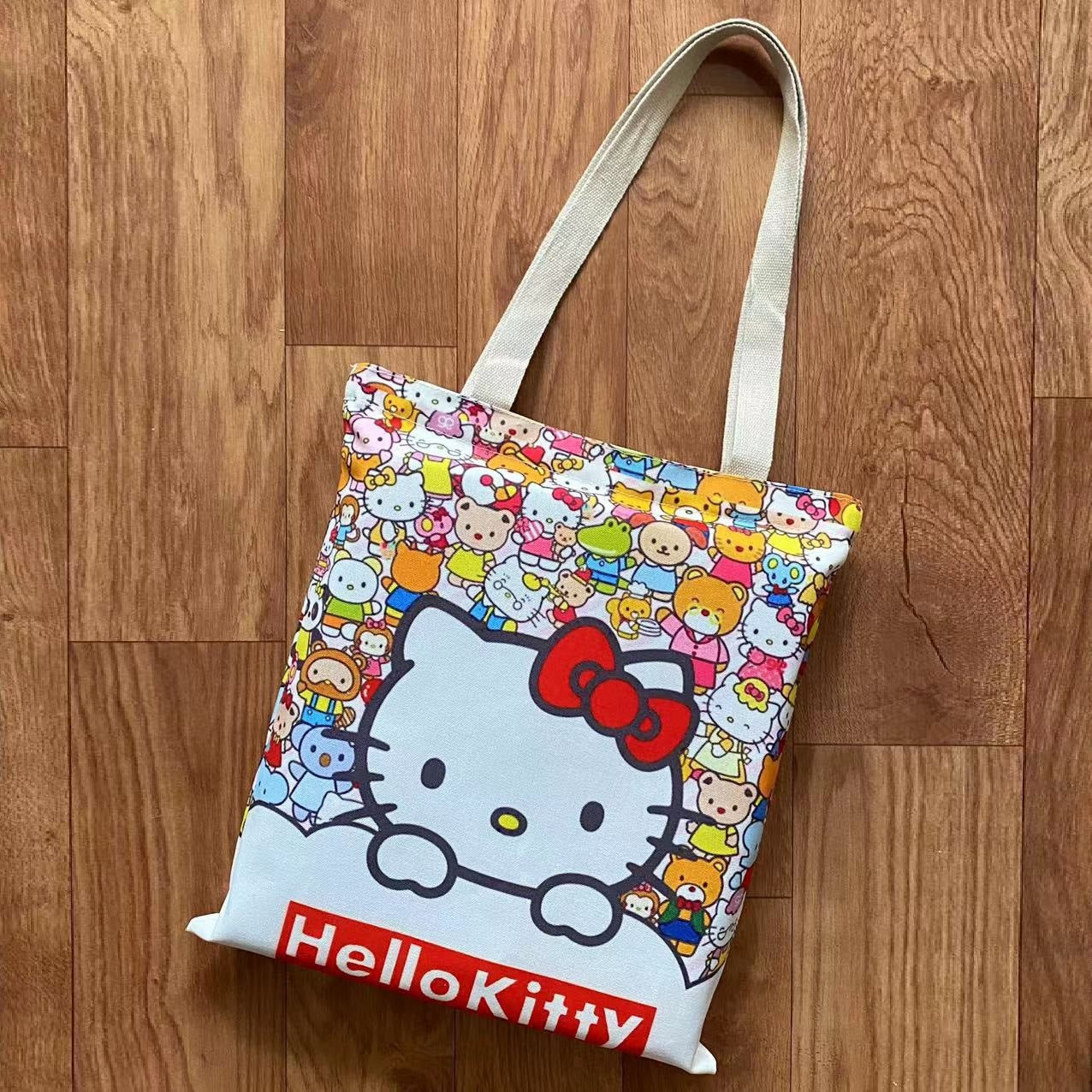 Canvas Printing Portable Lightweight Tuition Shopping Children's Shoulder Bags