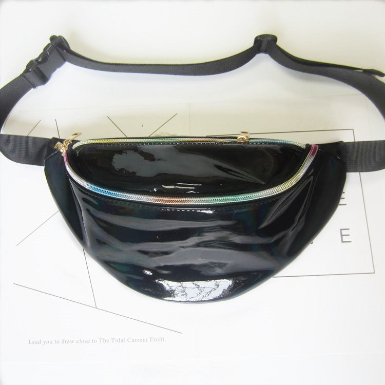 Women's Laser Magic Color Trend Reflective Transparent Waist Packs