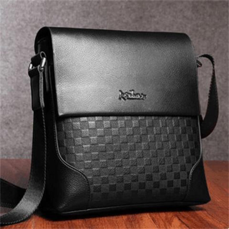 Men's Pure Top Layer Cattle Leather Business Men's Shoulder Bags