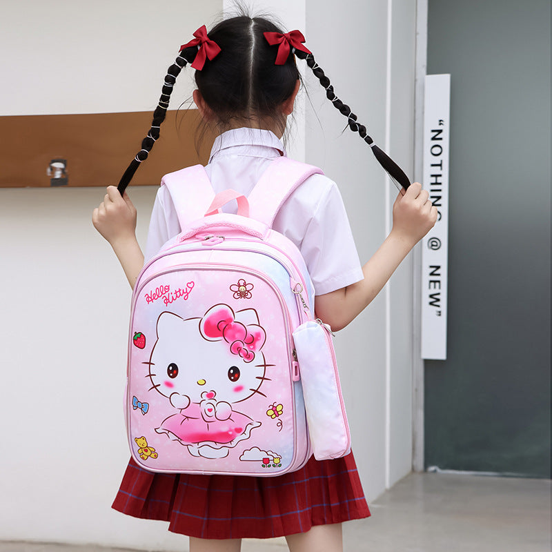 Children's Boys Primary Princess Clow Burden Reduction Elementary School Students' Schoolbags