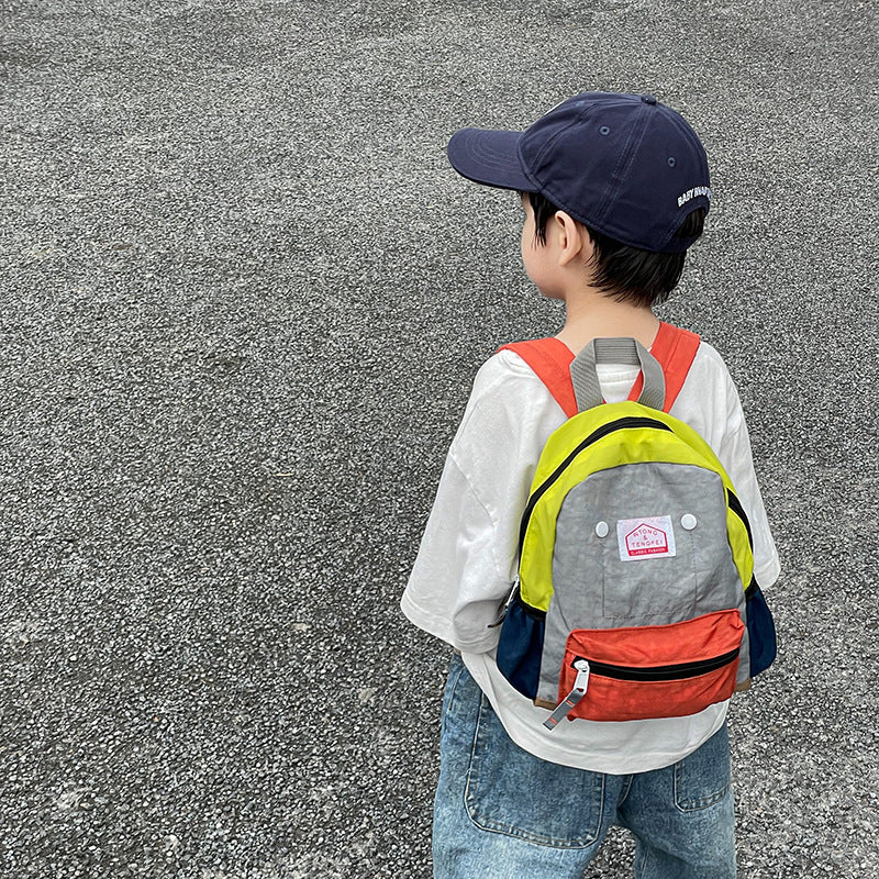 Children's Lightweight Big Small Canvas Boys Spine Children's Backpacks