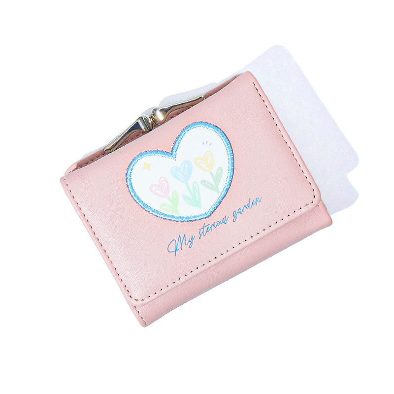 Women's Korean Tulip Fresh Clip Large Capacity Ladies Wallets