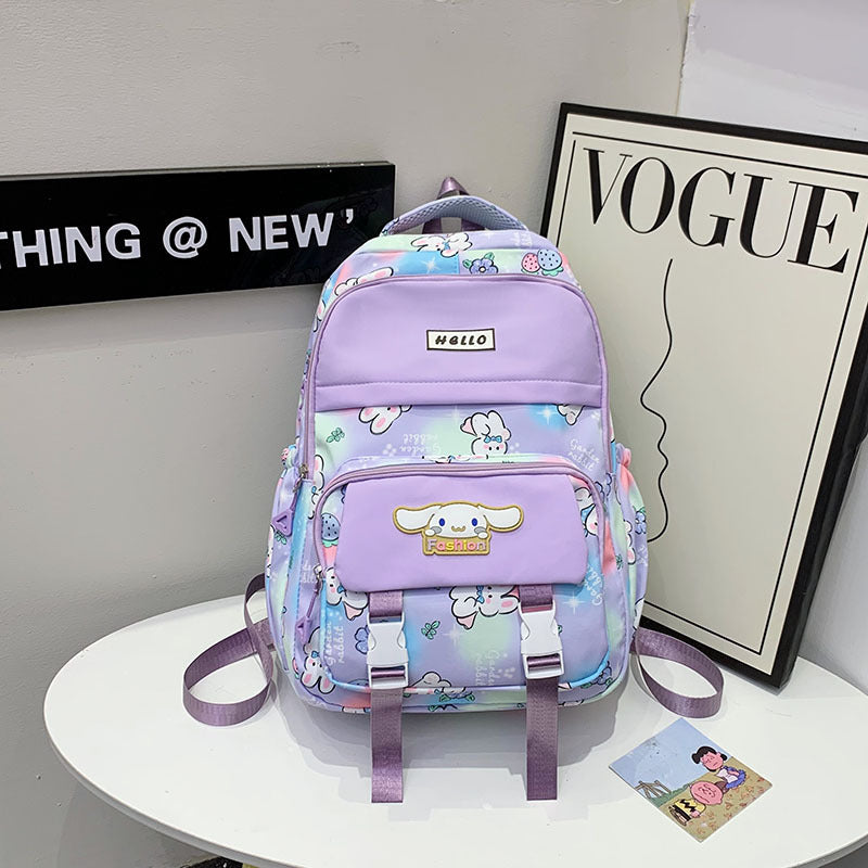 Cartoon Pattern Korean Style Large Capacity Middle School Students' Schoolbags