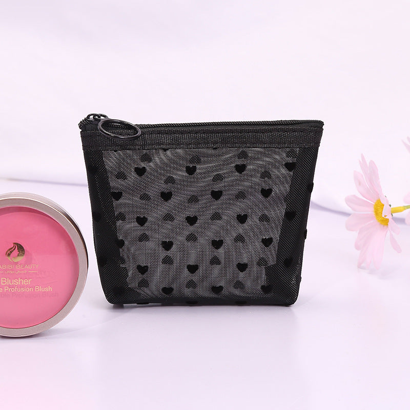 Makeup Wash Mesh Storage Transparent Convenient Cosmetic Bags