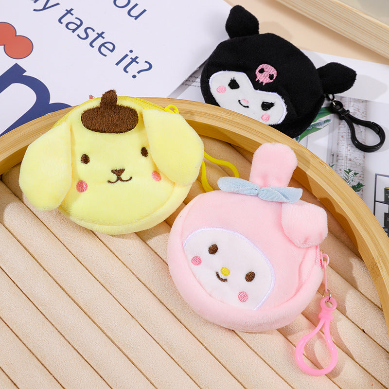 Dessin animé en peluche grandes oreilles chien cadeau porte-monnaie