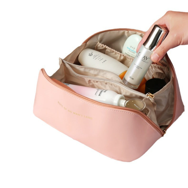 Women's Capacity High-grade Wind Portable Wash Makeup Cosmetic Bags