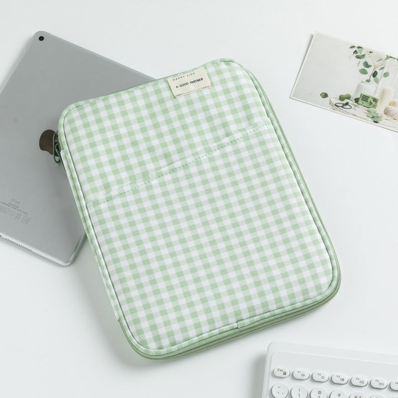 Beautiful Trendy Plaid Pc Apple Sleeve Tablet Bags