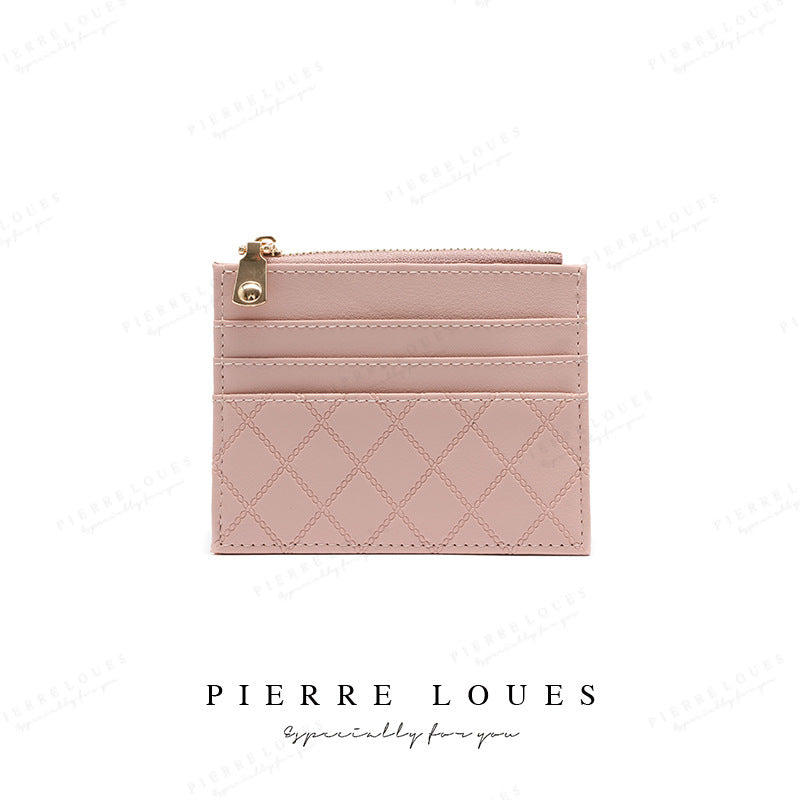 Petit porte-monnaie à fermeture éclair de Style coréen pour femmes, fentes multiples, petit porte-monnaie