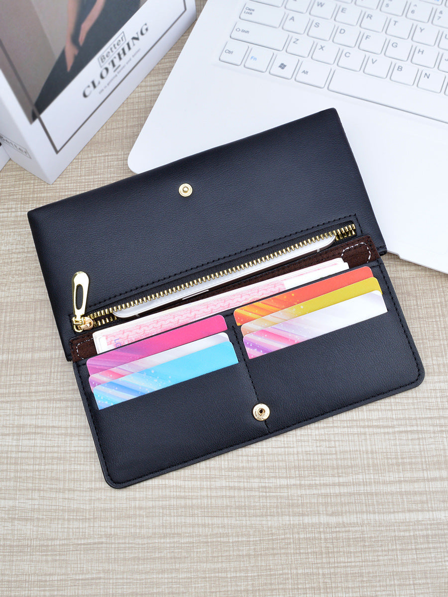 Women's Long Zipper Fashionable Simple Large Capacity Ladies Wallets