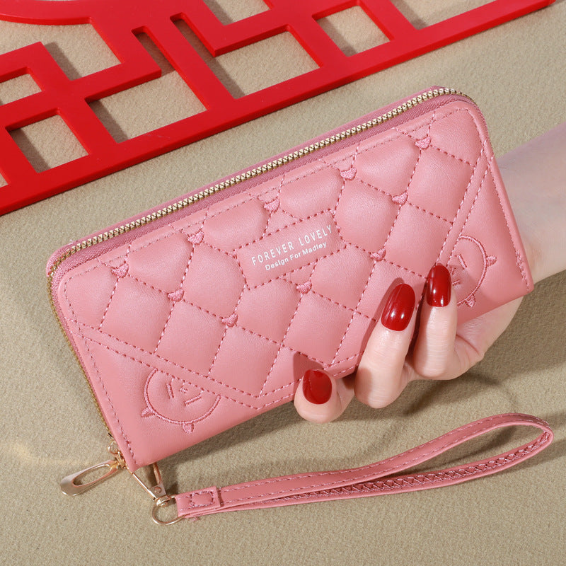 Women's Korean Style Clutch Fashion Single Zipper Ladies Wallets