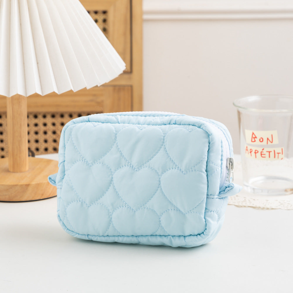 Color Series Cute Storage Portable Mini Cotton Cosmetic Bags