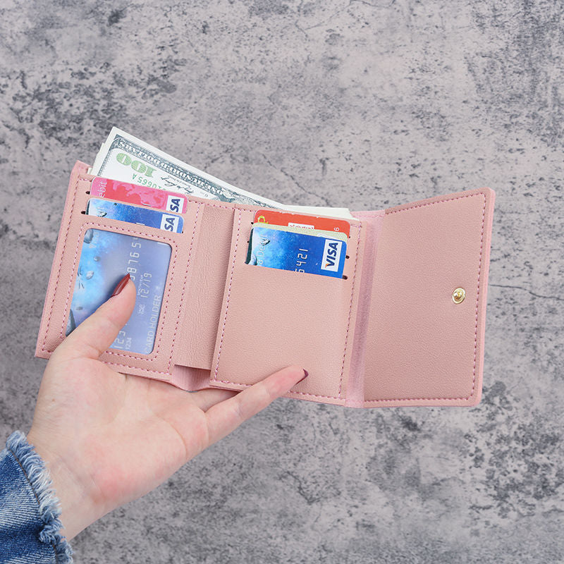 Women's Cute Porket Short Simple Mini Female Ladies Wallets