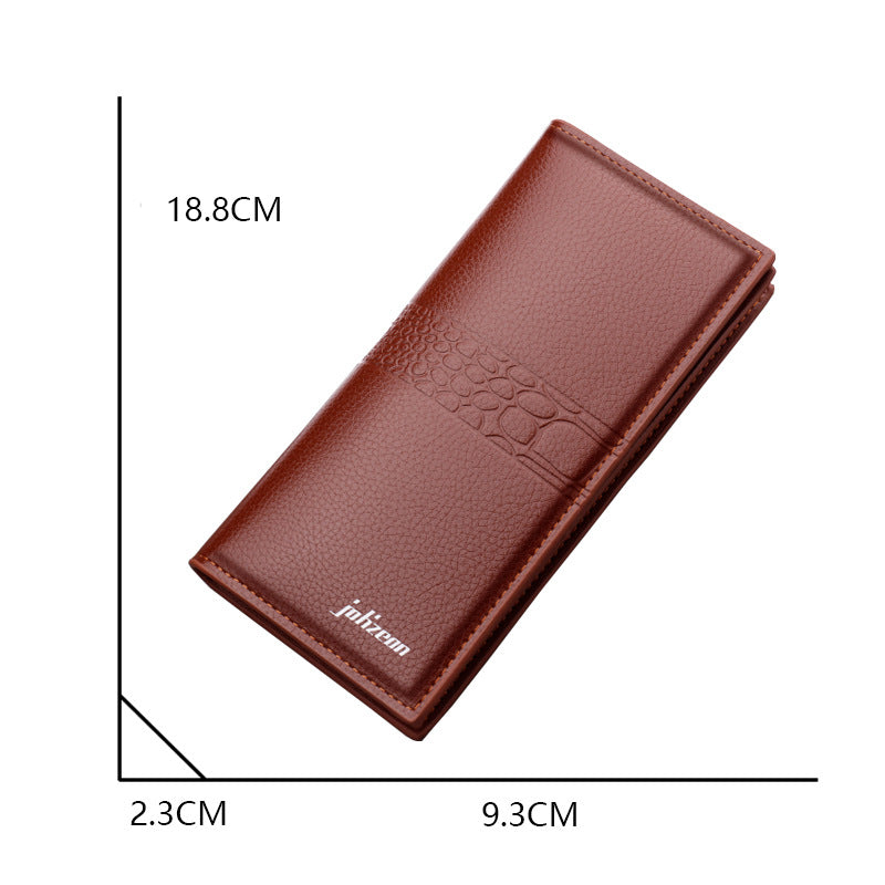 Men's Fashion Long Zipper Trendy Personality Large Men's Wallets