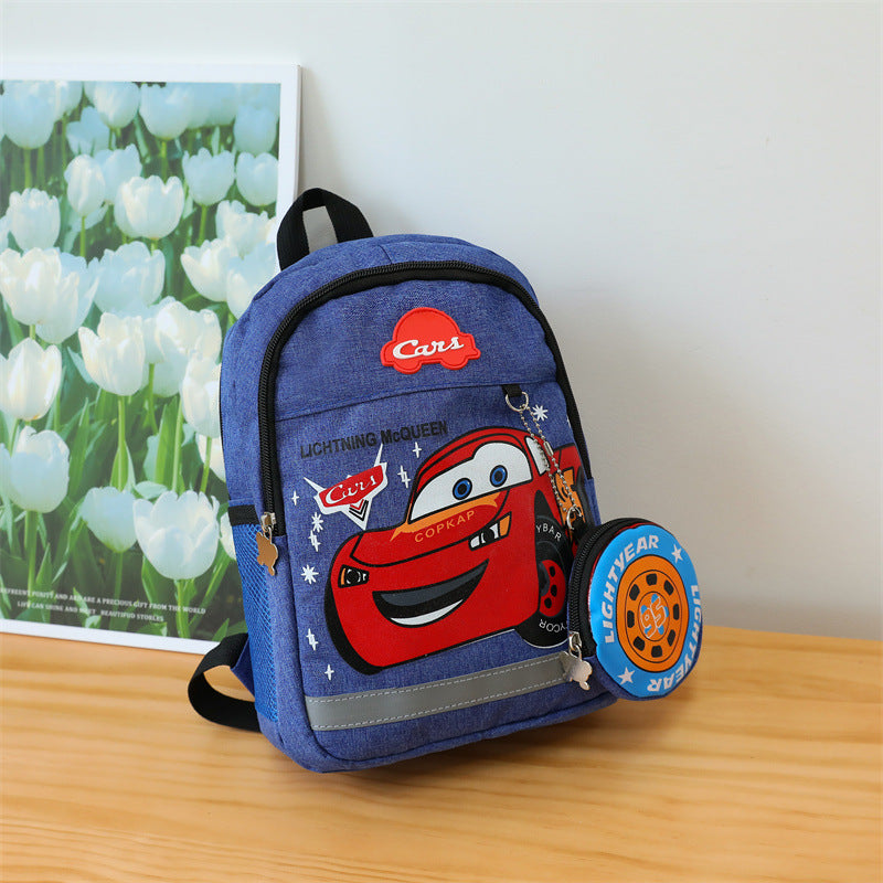 Voiture pour enfants mignon dessin animé garçon mode sacs d'école maternelle