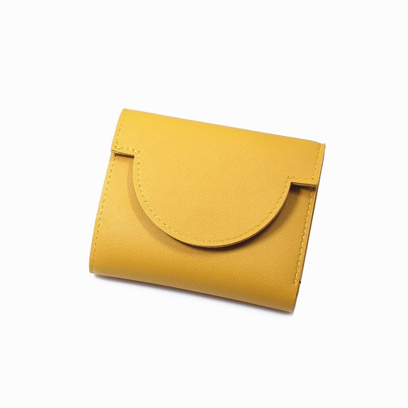 Women's Simple Short Fresh Folding Fashion Coin Purses