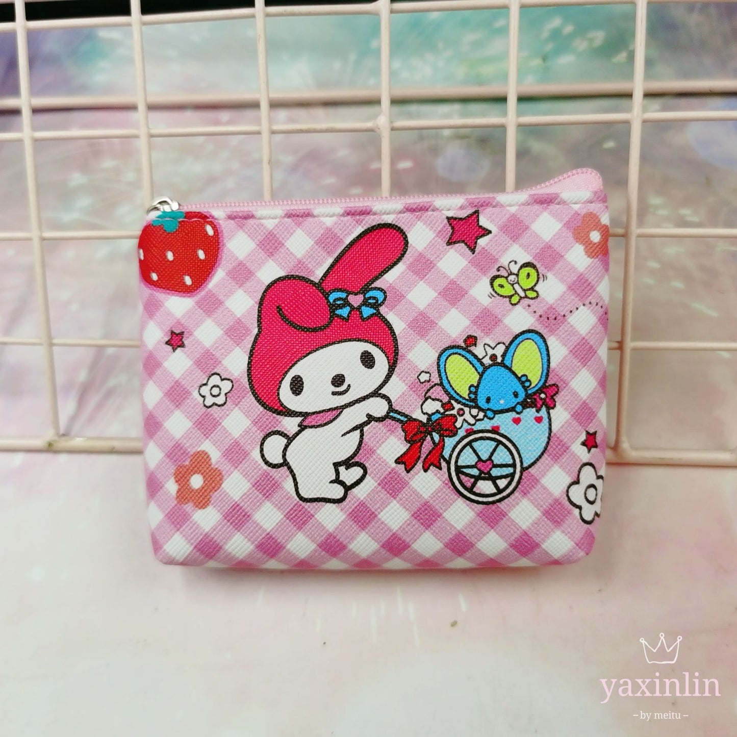 Clow Clutch Cute Heart Melody Clip Porte-Monnaie