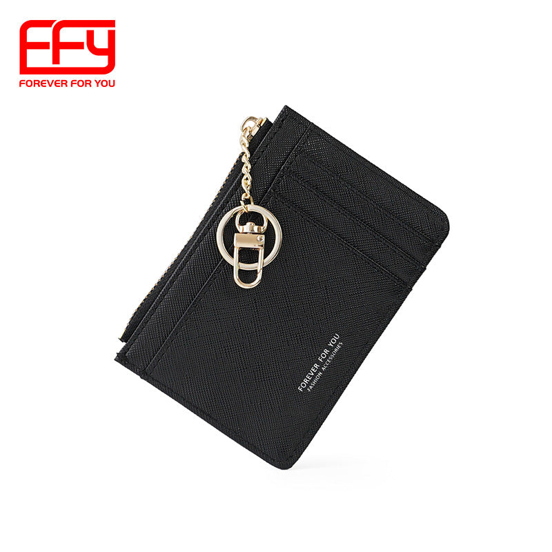 Women's Portable Simple Cross Pattern Change Short Cute Ladies Wallets