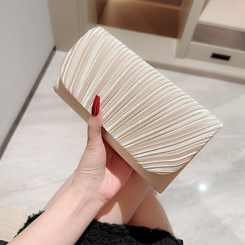 Women's Princess Fashion Pleated Simple Dinner Party Evening Bags