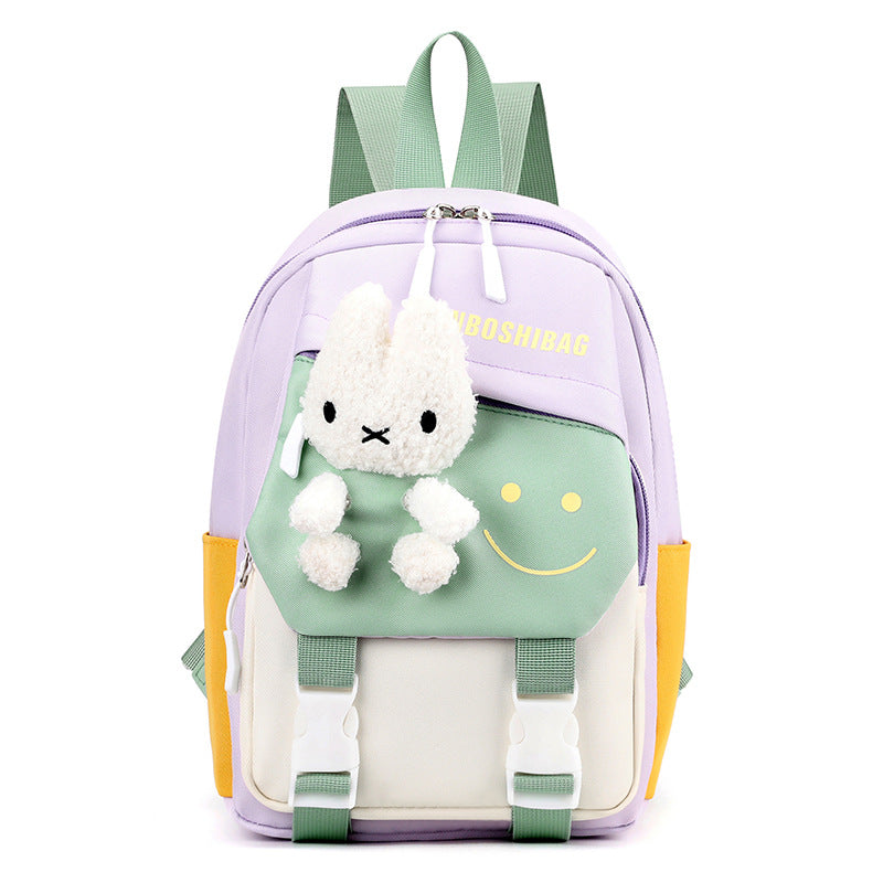 Children's Cartoon Cute Portable Burden Alleviation Kindergarten School Bags