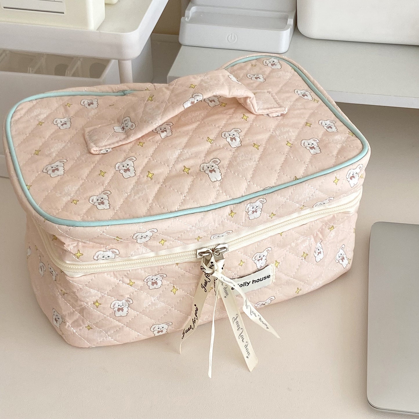 Makeup Cute Large Capacity Portable Cotton Cosmetic Bags