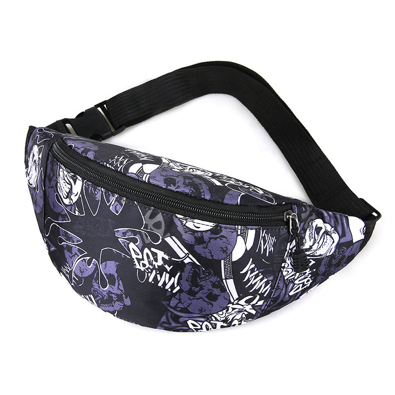 Men's Beautiful Printed Close-fitting Stall Goods Waist Packs