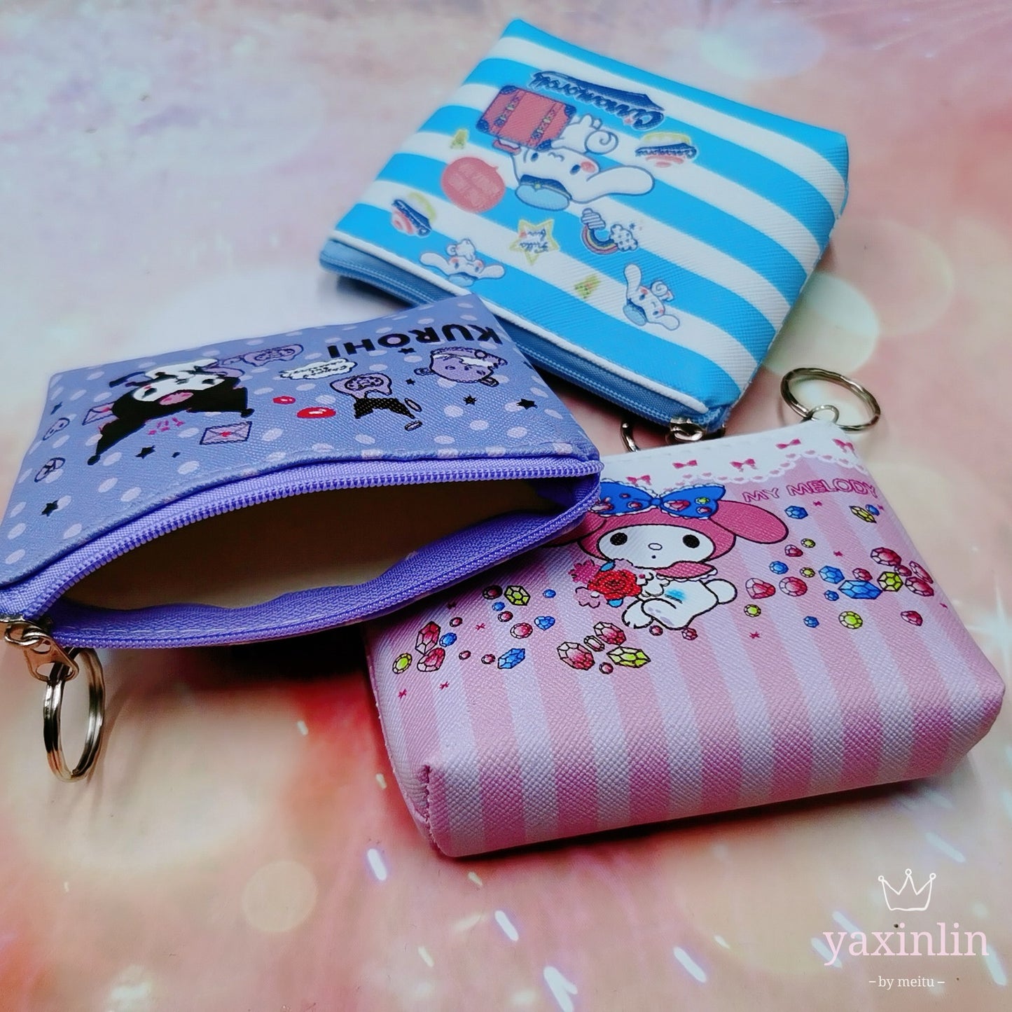 Durable Cartoon Clow Melody Crane Machine Coin Purses