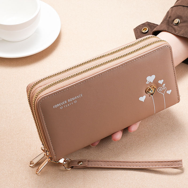 Women's Long Clutch Mobile Multifunctional Zipper Ladies Wallets