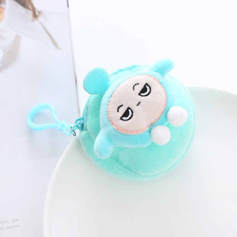 Cartoon Plush Jumping Ball Cute Pendant Coin Purses