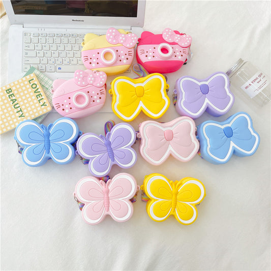 Children's Silicone Cute Colorful Small Butterfly Sweet Children's Coin Purse