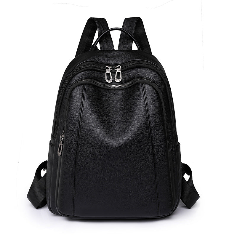 Women's Spring Solid Color Fashion Simple Large Backpacks