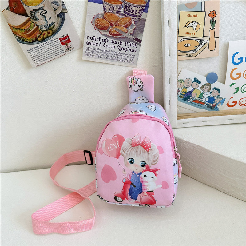 Children's Cartoon Cute Printed Anime Simple Fashion Children's Waist Packs