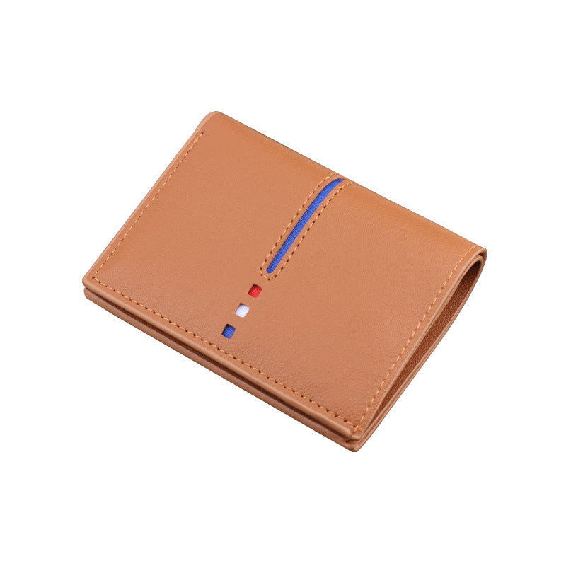 Men's Short Pocket Vertical Simplicity Folding Mini Men's Wallets