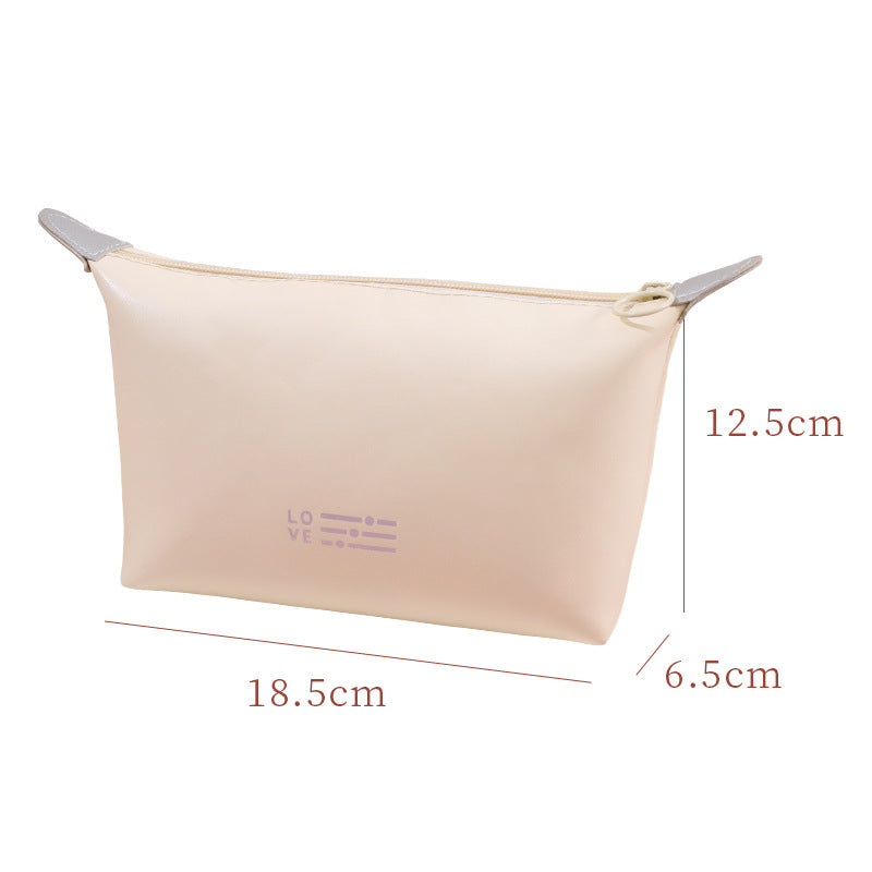 Simple Fashion Storage Solid Color Large Cosmetic Bags