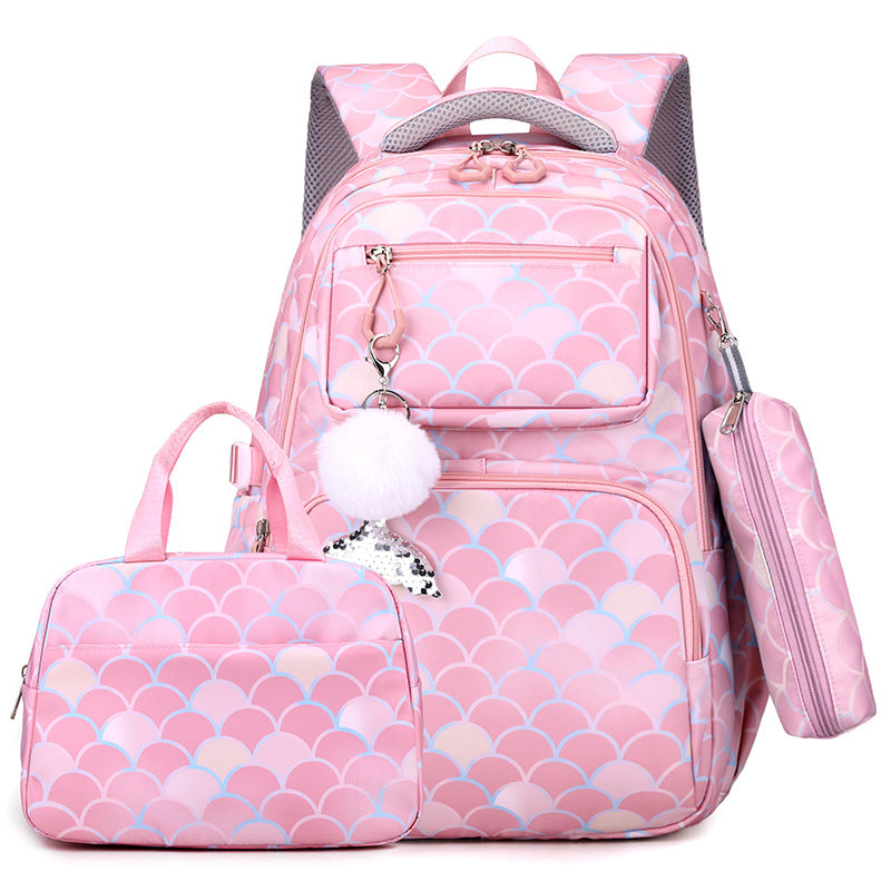 Women's Printed For Primary Burden Alleviation Waterproof Elementary School Students' Schoolbags