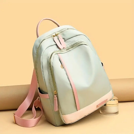 Women's Oxford Cloth Trendy Korean Street Contrast Backpacks