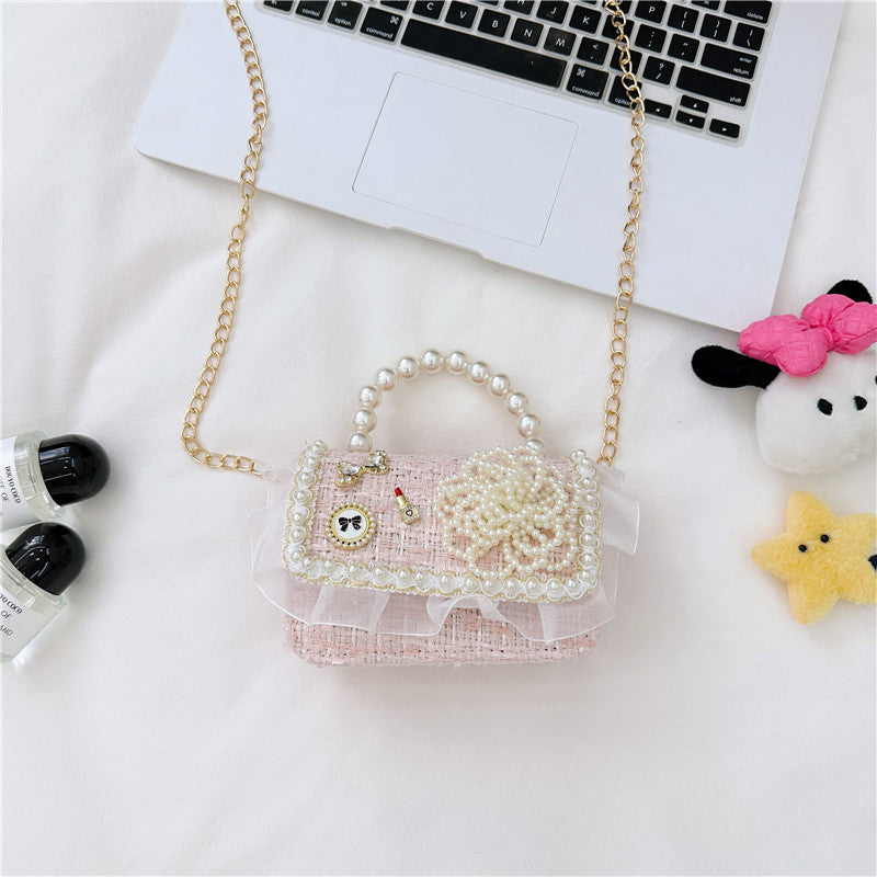 Children's Fashion Pearl Cute Princess Classic Style Children's Shoulder Bags