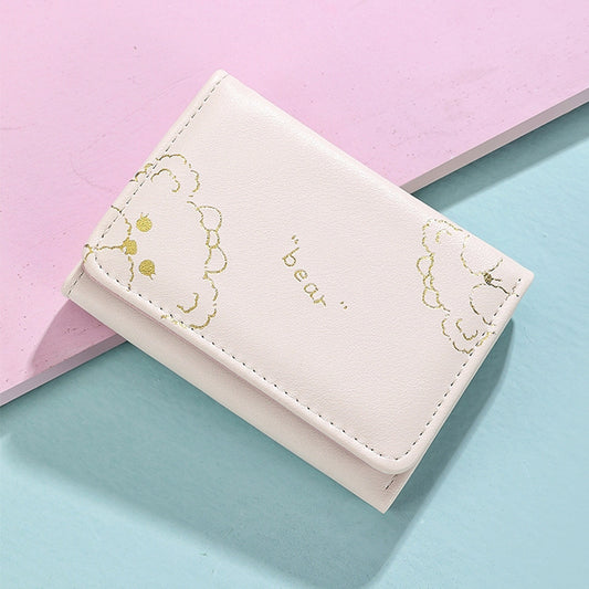 Women's Good-looking Three-fold Short Folding Integrated Multifunctional Ladies Wallets