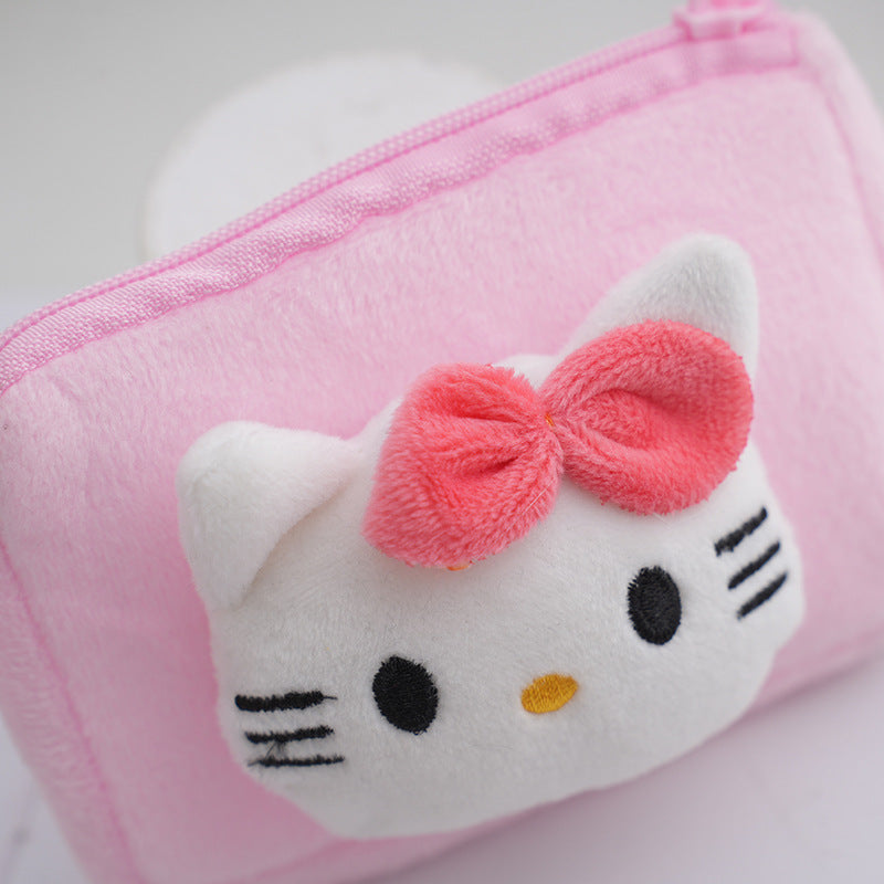 Children's Plush Square Cute Pudding Dog Cat Bags