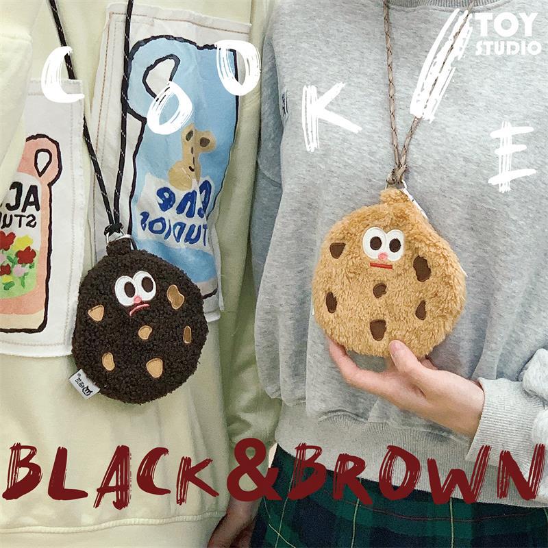 Cookies Cartoon Funny Creative Couple Earphone Coin Purses