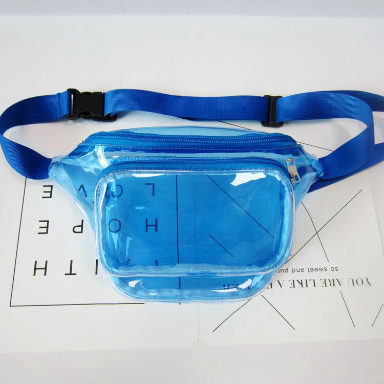 Women's Laser Street Trendy Unique Colorful Slanted Waist Packs