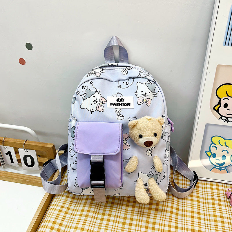 Children's Korean Style Bear Doll Lightweight Fashion Children's Backpacks