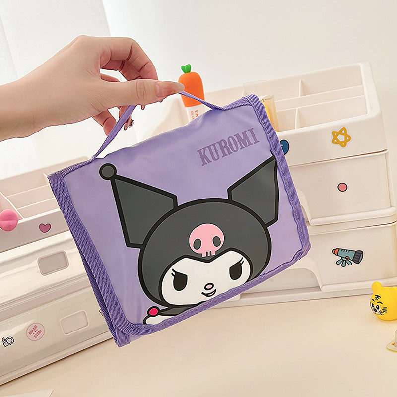 Large Capacity Good-looking Folding Cartoon Cute Cosmetic Bags