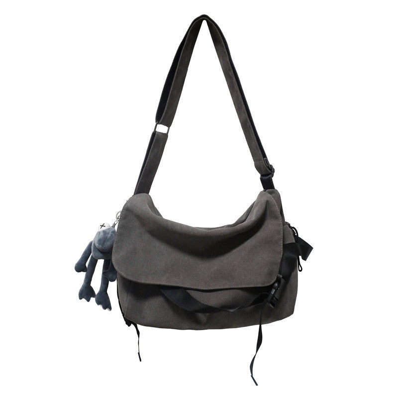 Women's & Men's & Large Capacity Canvas Fashionable Versatile Commuter Men's Messenger Bags