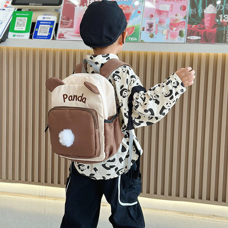 Children's Contrast Color Canvas Fashion Going Out Children's Backpacks