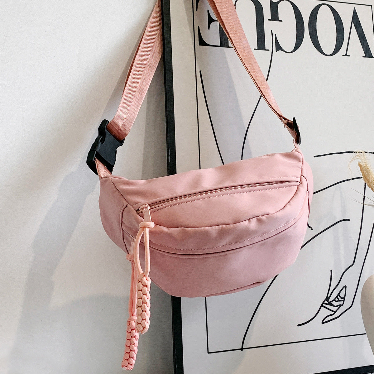 Sacs de taille à la mode en tissu Oxford pour femmes, boulettes simples