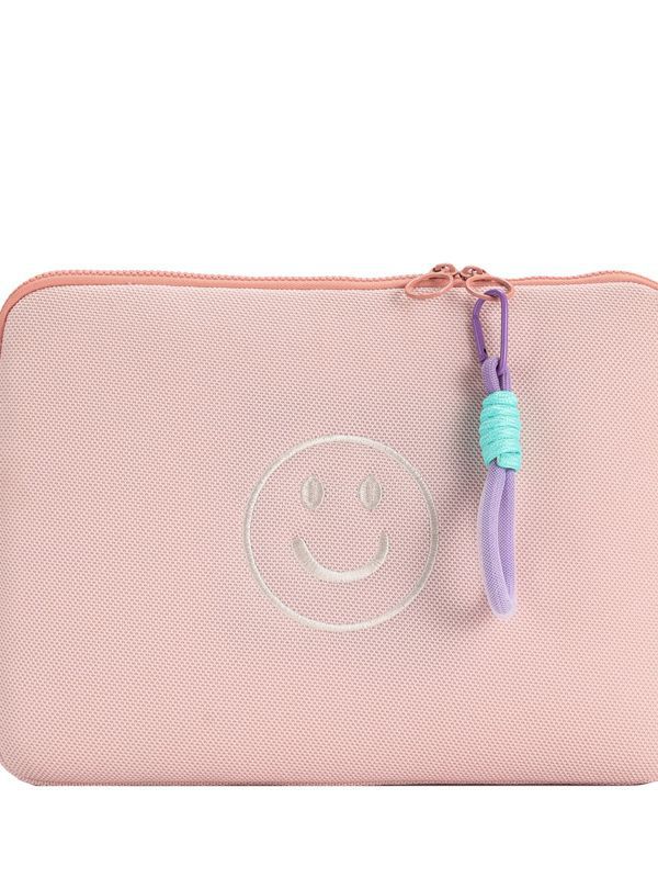 Rangement mignon pour visage souriant adapté aux sacs pour tablettes