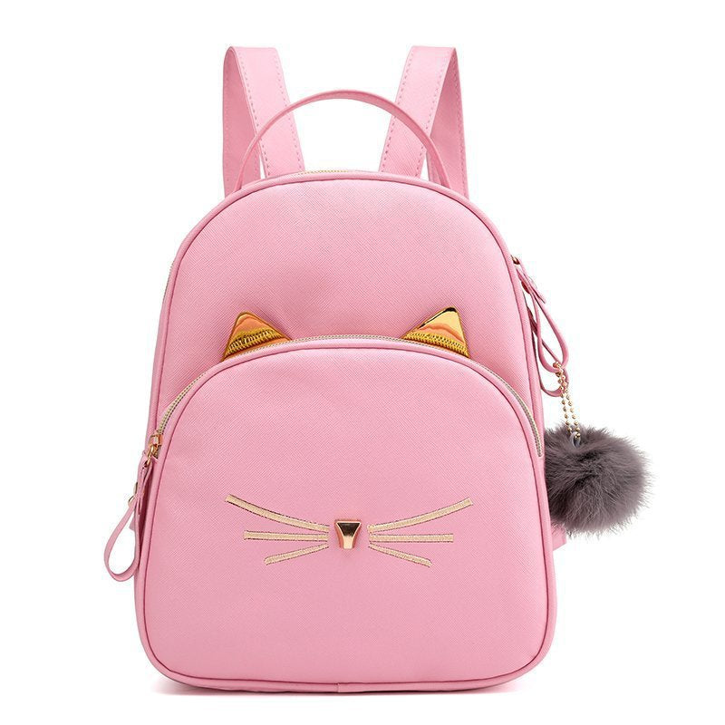 Sacs à dos en fourrure à la mode pour femmes, chat, tendance, Simple, mignon