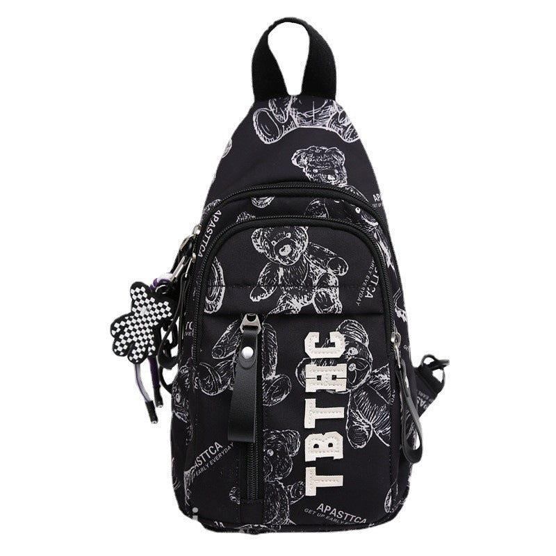 Women's & Men's & Junior High Simple Bear Design Waist Packs